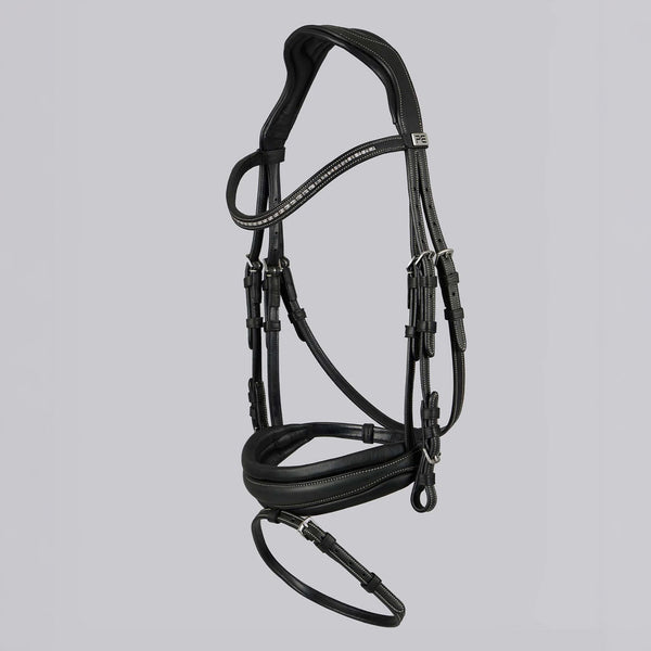 Premier Equine Veneto Anatomical Snaffle Bridle - Black