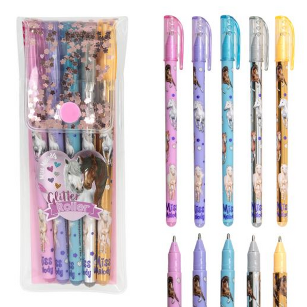 Miss Melody Glitter 5 Gel Pen Set