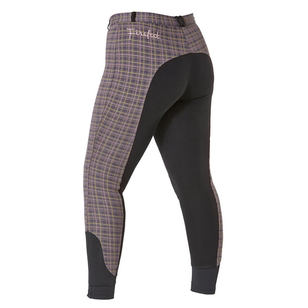 Firefoot Ladies Farsley Checked Breeches - Grey Check