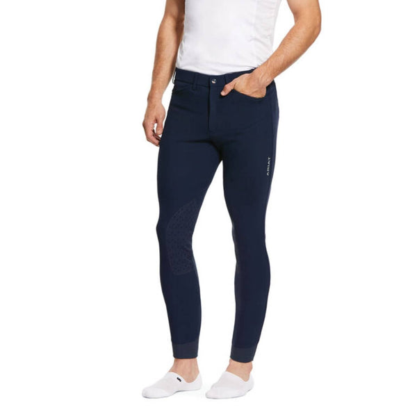 Ariat Mens Tri Factor Grip Knee Patch Breech - Navy