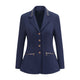 Equetech Crystal Showerproof Competition Jacket - Navy/Rose Gold