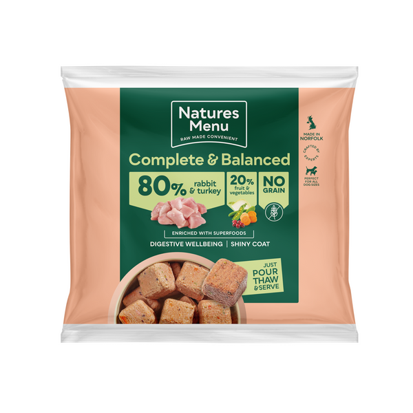 Natures Menu Rabbit and Turkey Nuggets - 1kg