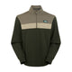 Ridgeline Mens Back Slider Rugby Top - Olive Multi
