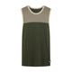 Ridgeline Mens Back Slider Singlet Top - Olive Multi