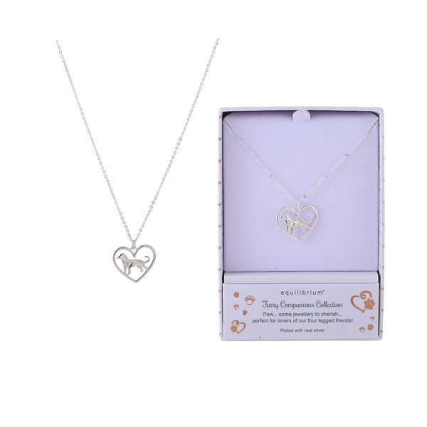 Equilibrium Jewellery Furry Companions Dog Lover Silver Plated Necklace
