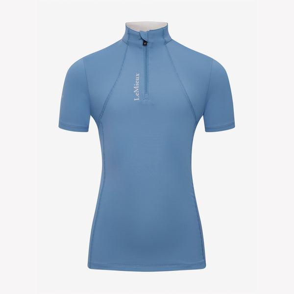 LeMieux Young Rider Classique Short Sleeve Base Layer - Ice Blue