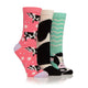 Wildfeet Ladies Crew Socks 3 Pack - Cows