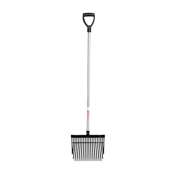 Red Gorilla Long D-Handle Shavings Fork - Black