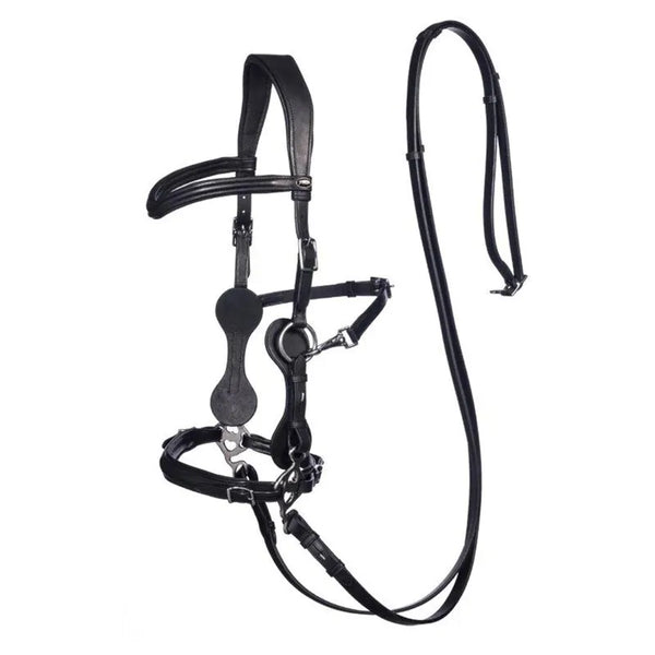 F.R.A Calli Hackamore Bridle - Black