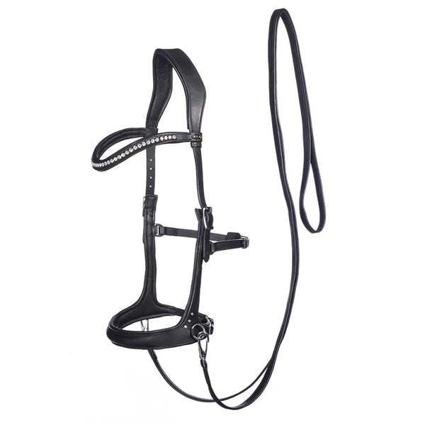 F.R.A Rebecca Sidepull Bridle - Black