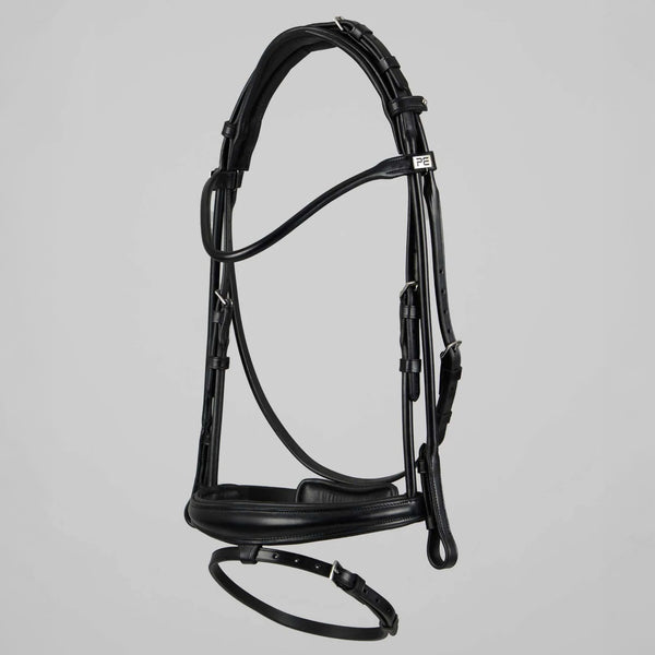 Premier Equine Finetti Rolled Leather Snaffle Bridle - Brown