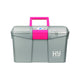 HySHINE Tack Box - Silver/ Raspberry Silver/Raspberry Medium