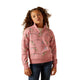 Ariat Girls Bronc Scene 1/4 Zip Sweatshirt - Bronc Toilet