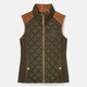 Joules Ladies Braemar Luxe Quilted Gilet - Khaki Green