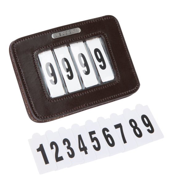 Velociti Saddlecloth 4 Number Holder - Havana