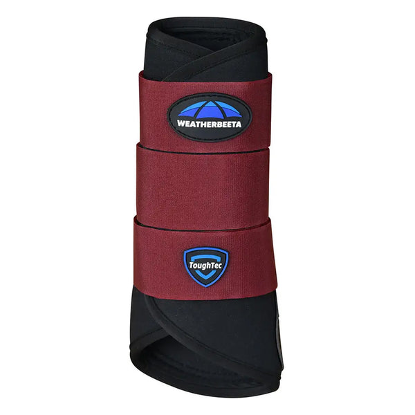 WeatherBeeta Tough-Tec Prime Brushing Boots - Black/Burgundy