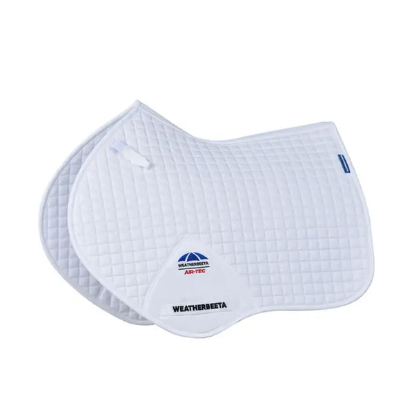 WeatherBeeta Prime Air-Tec Jump Shaped Saddle Pad - White