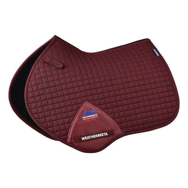 WeatherBeeta Prime Air-Tec Jump Shaped Saddle Pad - Burgundy