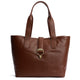 Barbour Ladies Alder Leather Tote Bag - Brown