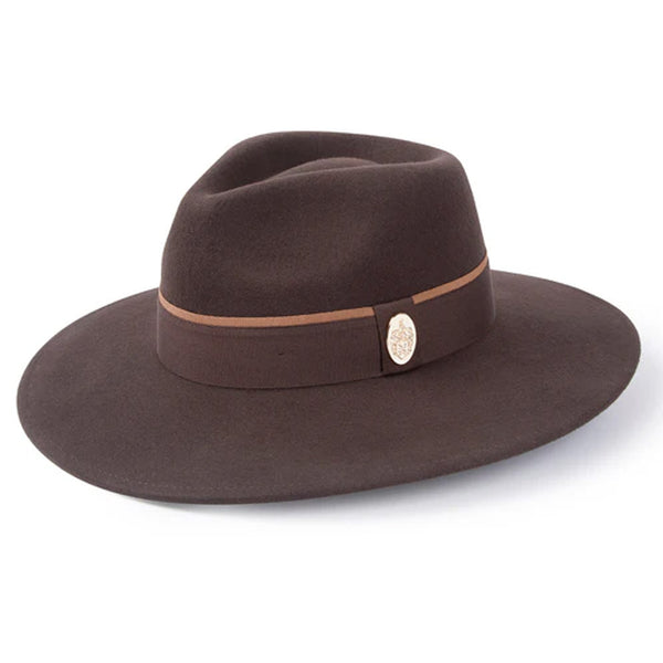 Hicks and Brown Oxley Fedora - Dark Brown