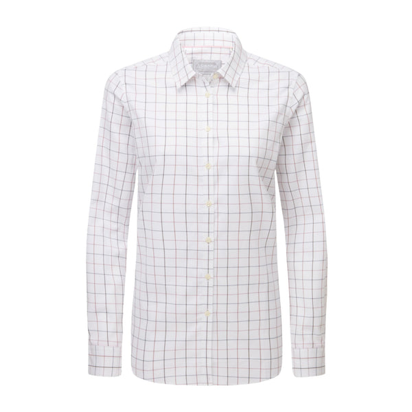 Schoffel Ladies Blakeney Shirt - Dark Mauve Tattersall