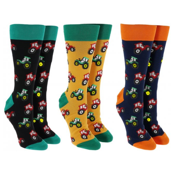 Sock Society Adult Novelty Socks - Tractor