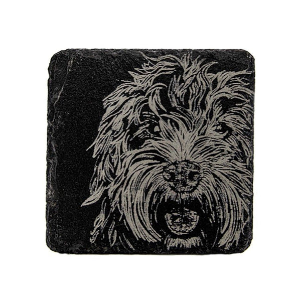 Selbrae House Single Slate Coaster - Cockapoo
