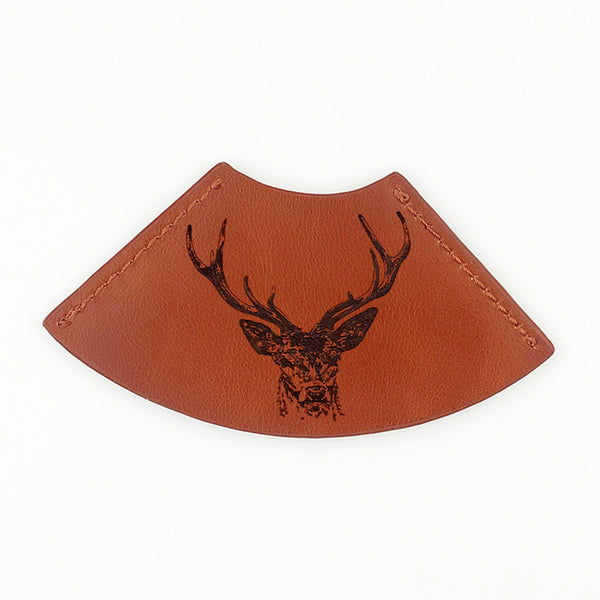 Selbrae House Leather Corner Bookmark - Stag