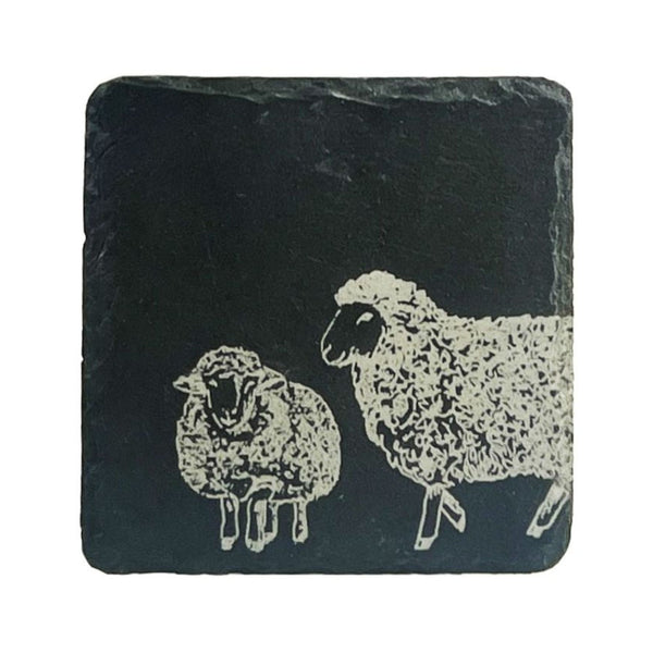 Selbrae House Single Slate Coaster - Sheep