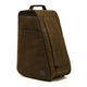 Chatham Leather and Waxed Canvas Boot Bag - Green/Dark Brown