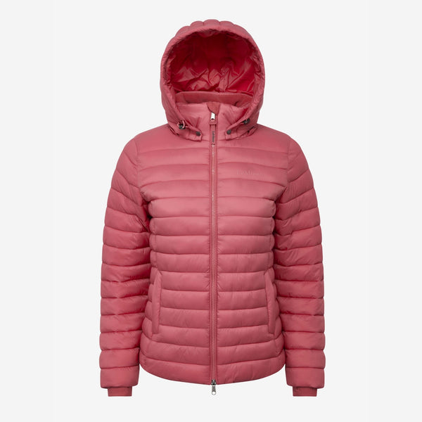 LeMieux Ladies Rose Hooded Puffer Jacket - Cranberry