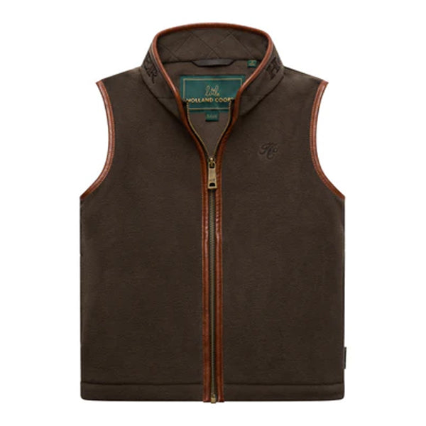 Holland Cooper Kids Little Country Fleece Gilet - Khaki