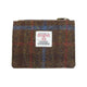 Heather Rory Harris Tweed Coin Card Wallet - Brown Check