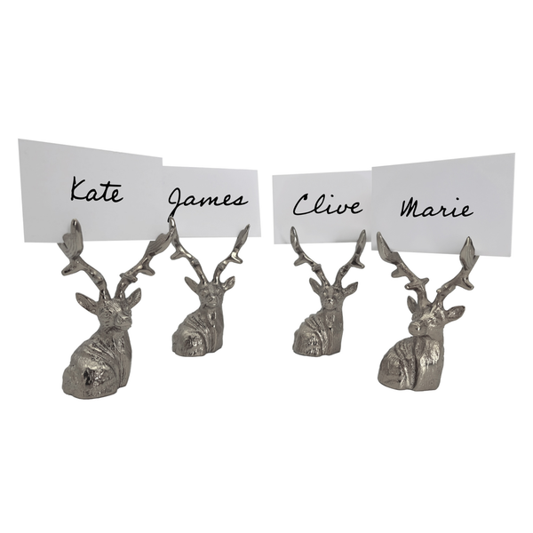 Culinary Concepts Stag Place Card Holders - Set of Four