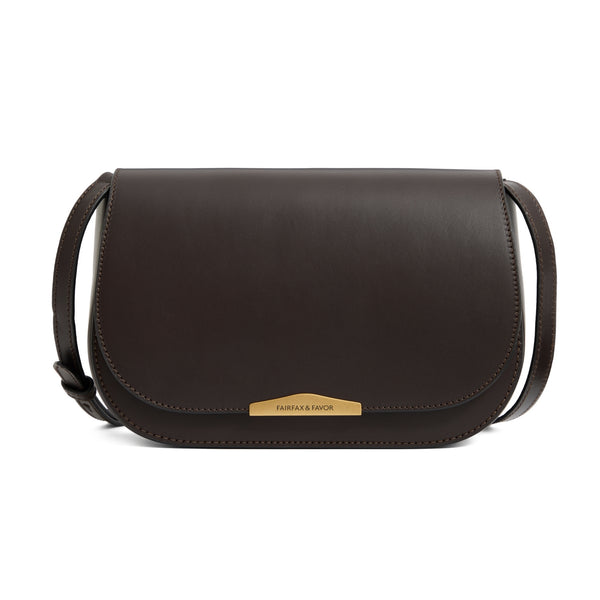 Fairfax and Favor Rye Cross Body Bag - Mahogany Leather