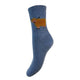 Gemjar Fluffy Highland Cow Socks - Dark Blue