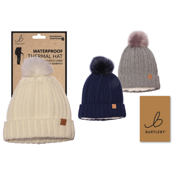Bartleby Ladies Sherpa Lined Waterproof Hat