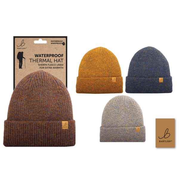 Bartleby Sherpa Lined Brushed Yarn Waterproof Hat