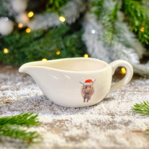 Langs Frosted Highland Cow Gravy Jug