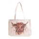 Meg Hawkins Highland Cow Cotton Tote Bag