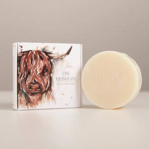 Meg Hawkins 'The Hebrides' Highland Cow Design Soap