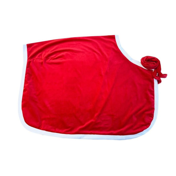 Equetech Santa Festive Horse Quarter Sheet - Red