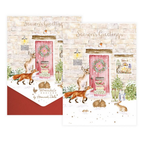 Wrendale Christmas Cottage Card Pack