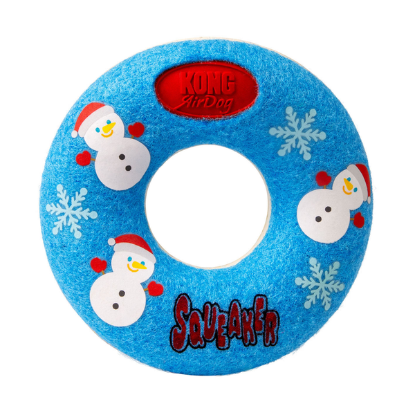 Kong Holiday AirDog Squeaker Donut - Medium Dog Toy