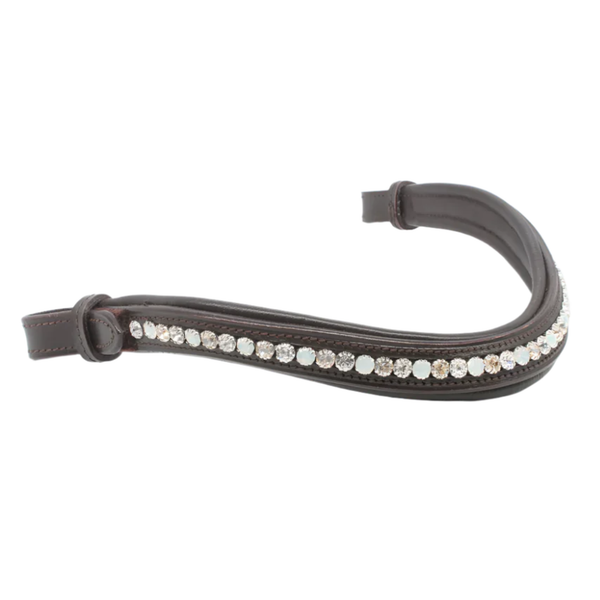 Mackey Crystal Sparkle Browband - Brown
