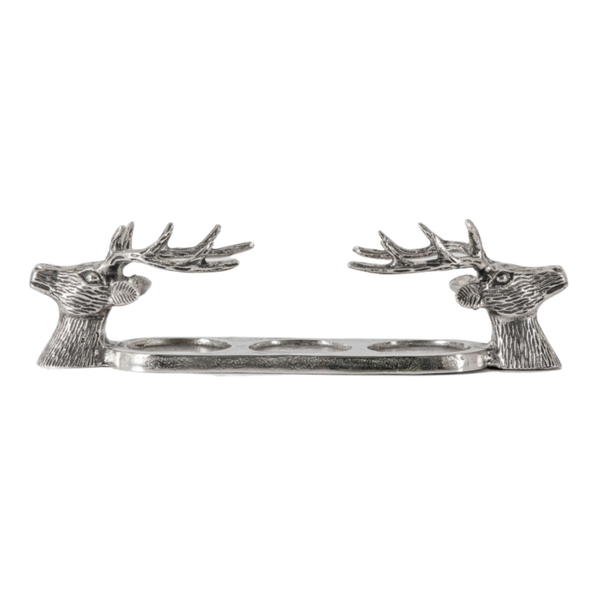 Gallery Direct Stag Candleholder - Aluminium
