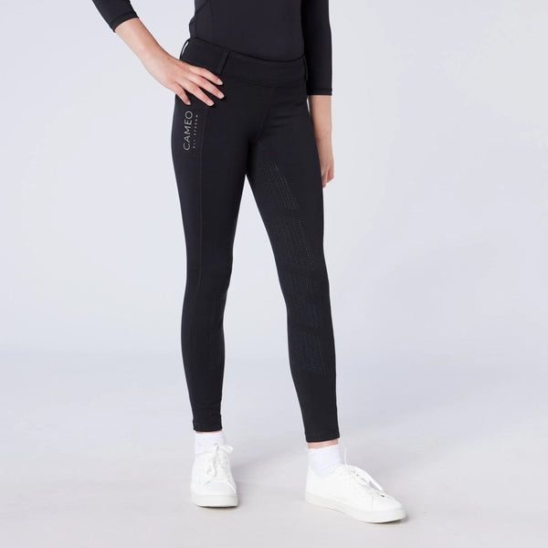 Cameo Junior All Season Riding Tights - Dark Grey