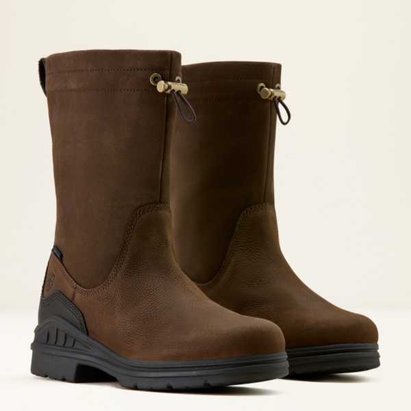 Ariat Ladies Barnyard Brooke Waterproof Boot - Vintage Brown