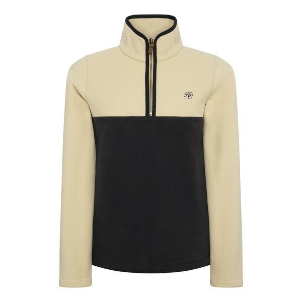 Holland Cooper Ladies Country Quarter Zip Jacket - Ecru Navy