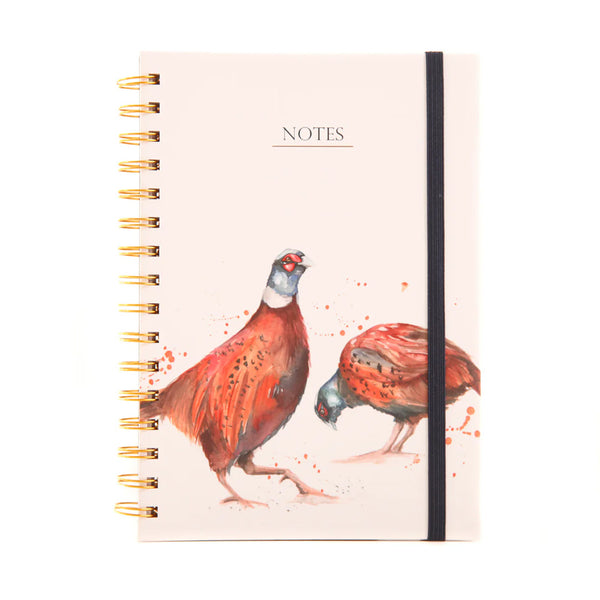 Meg Hawkins The Woodland' Pheasant Watercolour Design A5 Notebook